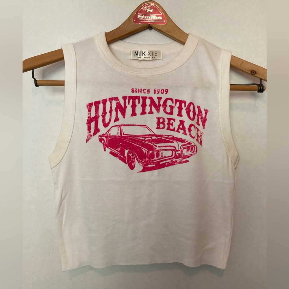 NIK XIE 🟣 Size XS GUC Huntington Beach Crop Tee